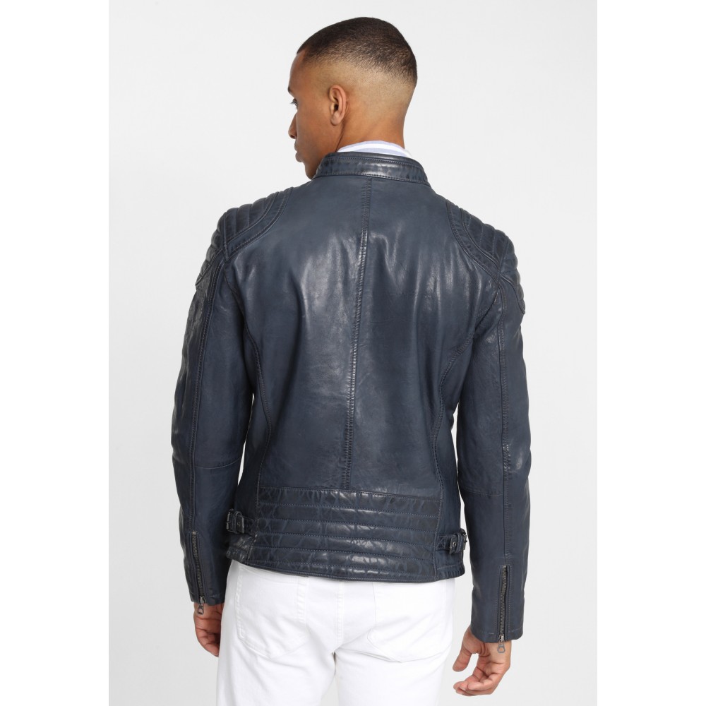 Geaca de Piele Naturala Barbati Gipsy Bleumarin GBArny STUV Geaca de Piele Naturala Barbati Gipsy Bleumarin GBArny STUV - readytowear.ro