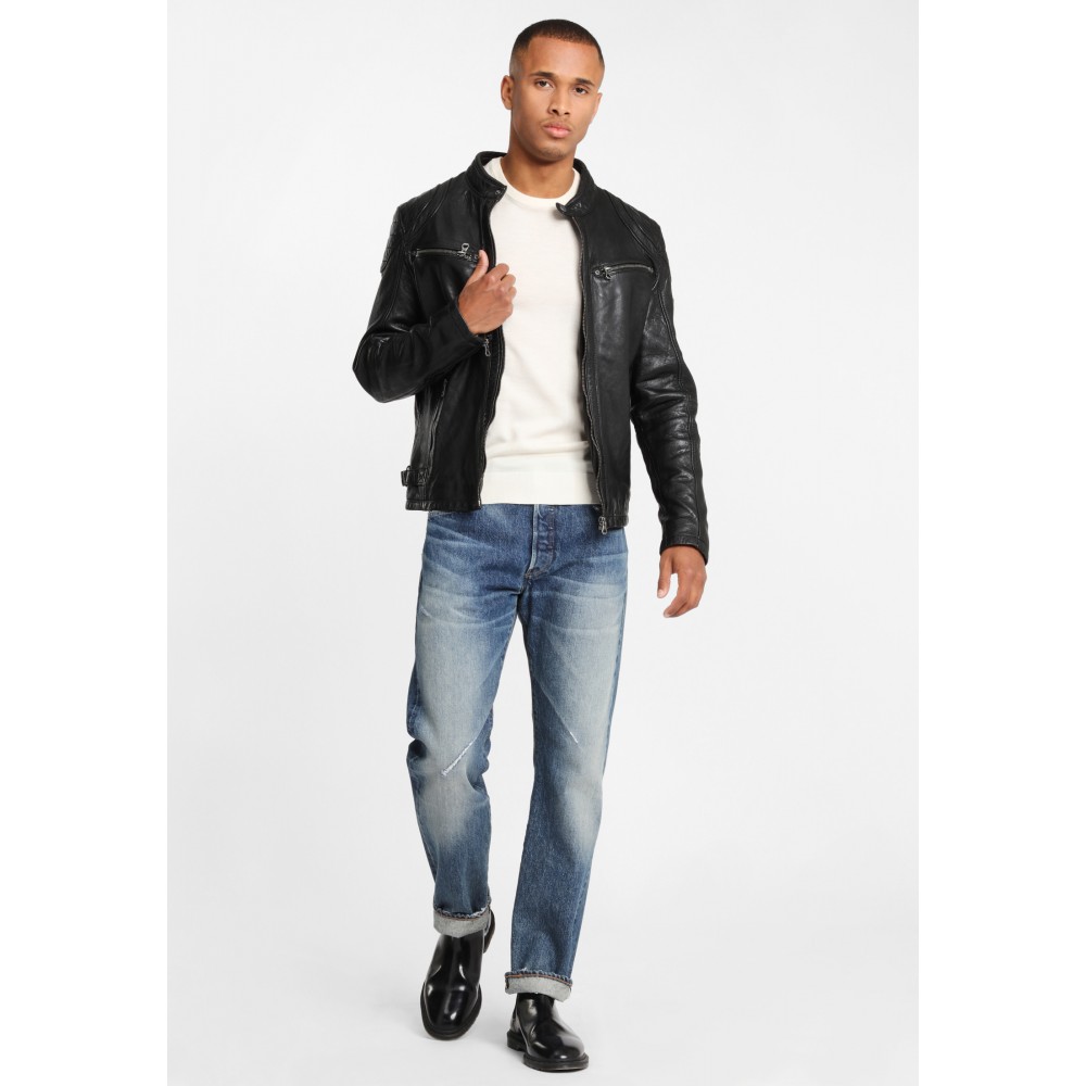 Geaca de Piele Naturala Barbati Gipsy Neagra GBArny STUV Geaca de Piele Naturala Barbati Gipsy Neagra GBArny STUV - readytowear.ro