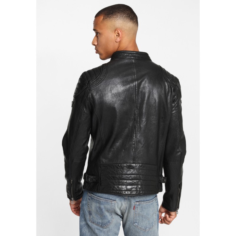 Geaca de Piele Naturala Barbati Gipsy Neagra GBArny STUV – IMBRACAMINTE