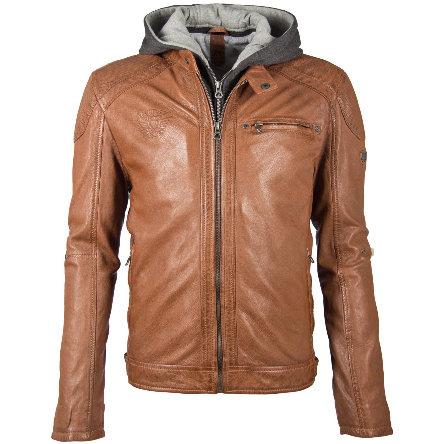 Geaca de Piele Naturala Barbati Gipsy Coniac GBArris NSLV – Black Friday Geaca de Piele Naturala Barbati Gipsy Coniac GBArris NSLV – Black Friday