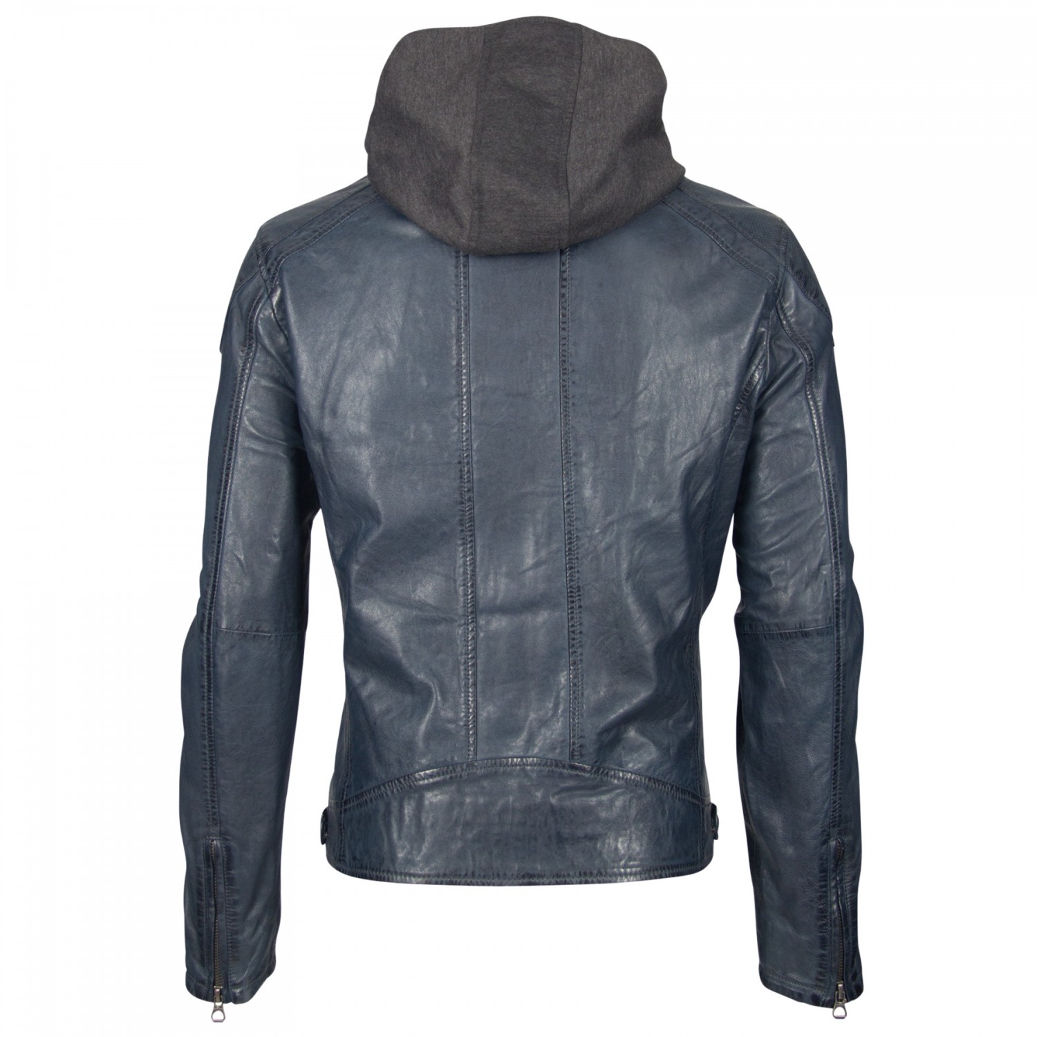 Geaca de Piele Naturala Barbati Gipsy Bleumarin GBArris NSLV – IMBRACAMINTE