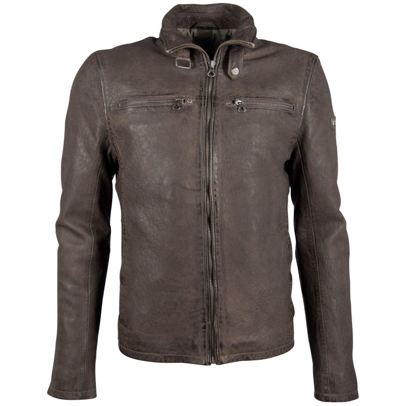 Geaca de Piele Barbati Gipsy Gri Inchis GBBartos SF LCOUNTV – IMBRACAMINTE Geaca de Piele Barbati Gipsy Gri Inchis GBBartos SF LCOUNTV – IMBRACAMINTE