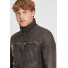 Geaca de Piele Barbati Gipsy Gri Inchis GBBartos SF LCOUNTV geci de piele - readytowear.ro