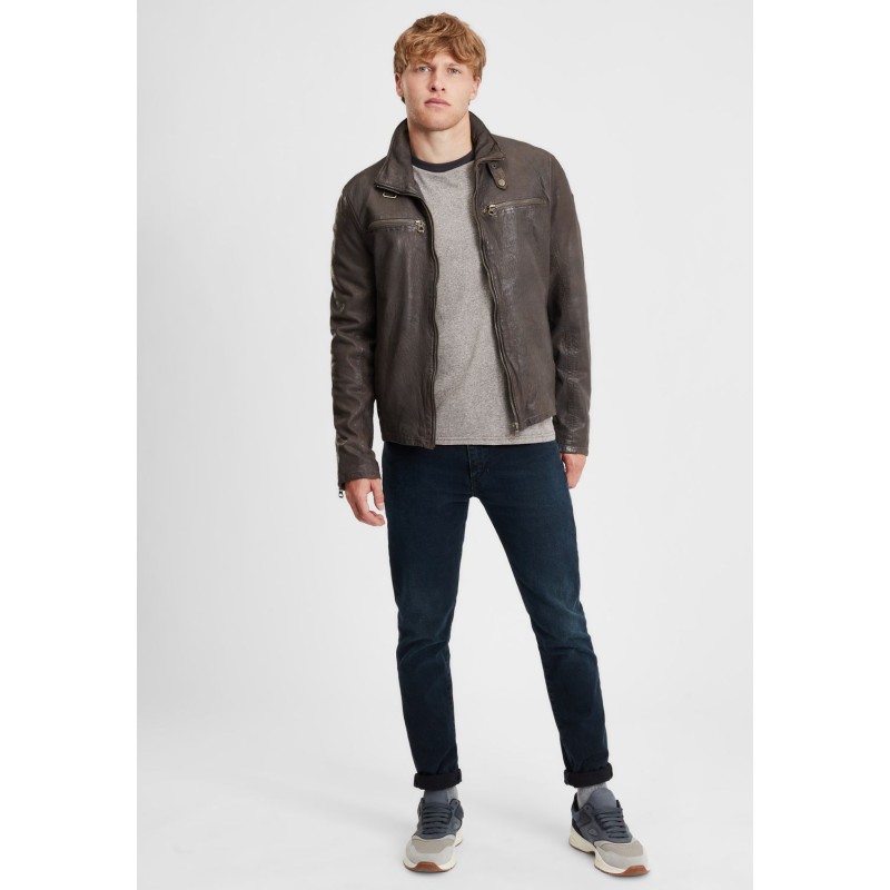 Geaca de Piele Barbati Gipsy Gri Inchis GBBartos SF LCOUNTV – IMBRACAMINTE Geaca de Piele Barbati Gipsy Gri Inchis GBBartos SF LCOUNTV – IMBRACAMINTE