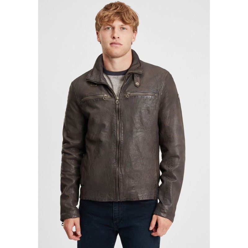 Geaca de Piele Barbati Gipsy Gri Inchis GBBartos SF LCOUNTV – IMBRACAMINTE Geaca de Piele Barbati Gipsy Gri Inchis GBBartos SF LCOUNTV – IMBRACAMINTE