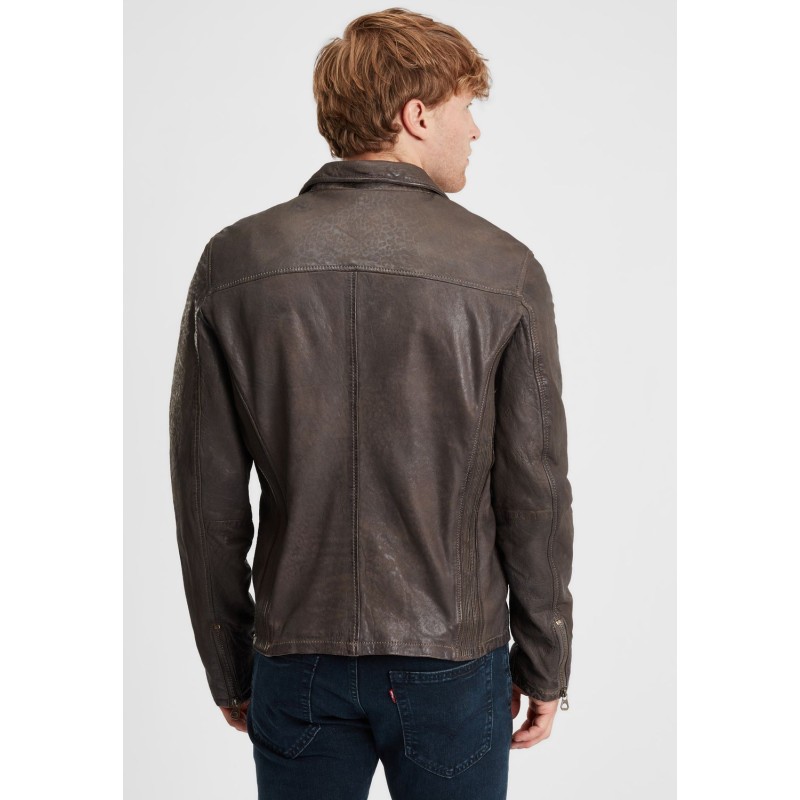 Geaca de Piele Barbati Gipsy Gri Inchis GBBartos SF LCOUNTV – IMBRACAMINTE Geaca de Piele Barbati Gipsy Gri Inchis GBBartos SF LCOUNTV – IMBRACAMINTE