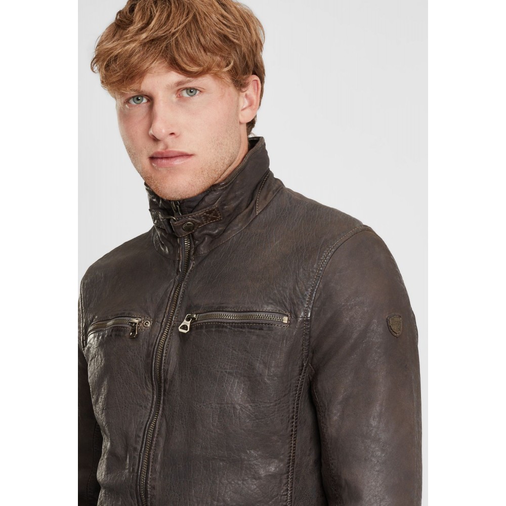 Geaca de Piele Barbati Gipsy Gri Inchis GBBartos SF LCOUNTV Geaca de Piele Barbati Gipsy Gri Inchis GBBartos SF LCOUNTV - readytowear.ro