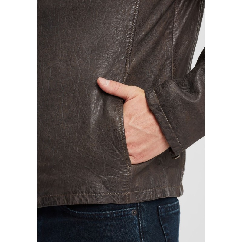 Geaca de Piele Barbati Gipsy Gri Inchis GBBartos SF LCOUNTV – IMBRACAMINTE Geaca de Piele Barbati Gipsy Gri Inchis GBBartos SF LCOUNTV – IMBRACAMINTE