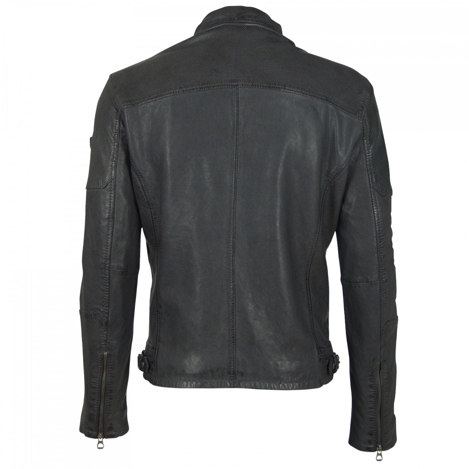 Geaca de Piele Naturala Barbati Gipsy Bleumarin Inchis GBBaxley LATARV – IMBRACAMINTE