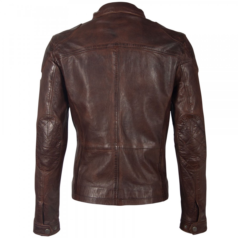 Geaca de Piele Naturala Barbati Gipsy Castanie GBBjarne STUV Geaca de Piele Naturala Barbati Gipsy Castanie GBBjarne STUV - readytowear.ro