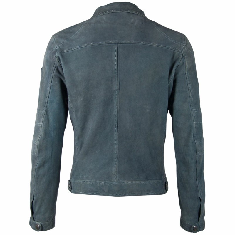 Geaca de Piele Barbati Gipsy Albastra GBBlunt CF LNUV – IMBRACAMINTE