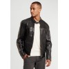 Geaca de Piele Barbati Gipsy Negru/Gri GBBrenton LARIV geci de piele - readytowear.ro