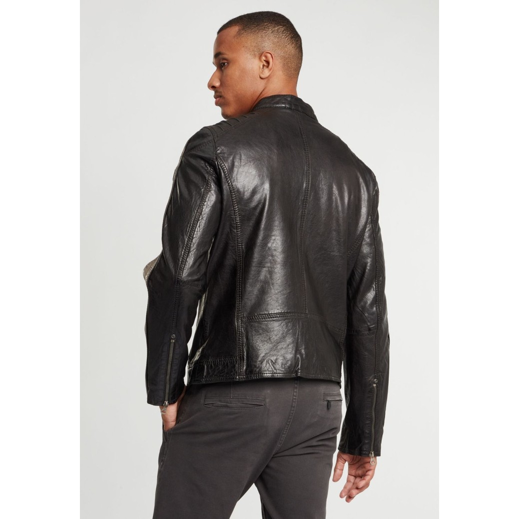 Geaca de Piele Barbati Gipsy Negru/Gri GBBrenton LARIV – IMBRACAMINTE