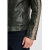 Geaca de Piele Barbati Gipsy Verde Inchis/Gri GBBrenton LARIV geci de piele - readytowear.ro