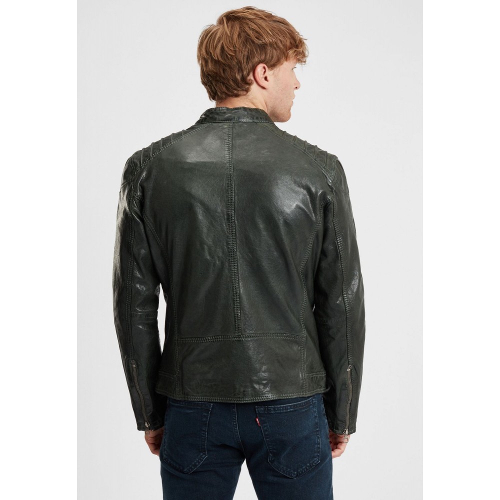 Geaca de Piele Barbati Gipsy Verde Inchis/Gri GBBrenton LARIV Geaca de Piele Barbati Gipsy Verde Inchis/Gri GBBrenton LARIV - readytowear.ro