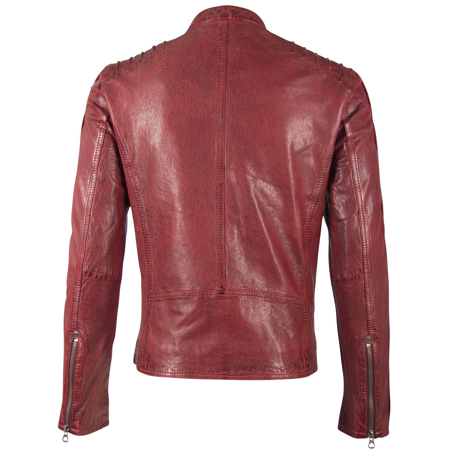 Geaca de Piele Barbati Gipsy Rosu Inchis/Gri GBBrenton LARIV – IMBRACAMINTE Geaca de Piele Barbati Gipsy Rosu Inchis/Gri GBBrenton LARIV – IMBRACAMINTE