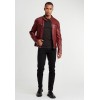 Geaca de Piele Barbati Gipsy Rosu Inchis/Gri GBBrenton LARIV Geaca de Piele Barbati Gipsy Rosu Inchis/Gri GBBrenton LARIV - readytowear.ro