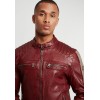 Geaca de Piele Barbati Gipsy Rosu Inchis/Gri GBBrenton LARIV Geaca de Piele Barbati Gipsy Rosu Inchis/Gri GBBrenton LARIV - readytowear.ro