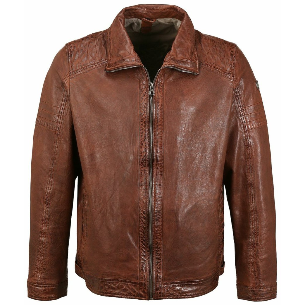 Geaca de Piele Barbati Gipsy Castanie GBCairo CF LAORV – IMBRACAMINTE