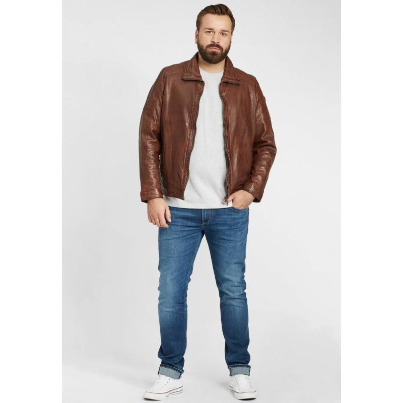 Geaca de Piele Barbati Gipsy Castanie GBCairo CF LAORV – IMBRACAMINTE