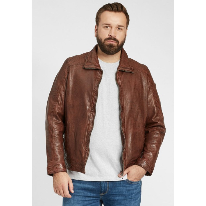 Geaca de Piele Barbati Gipsy Castanie GBCairo CF LAORV – IMBRACAMINTE