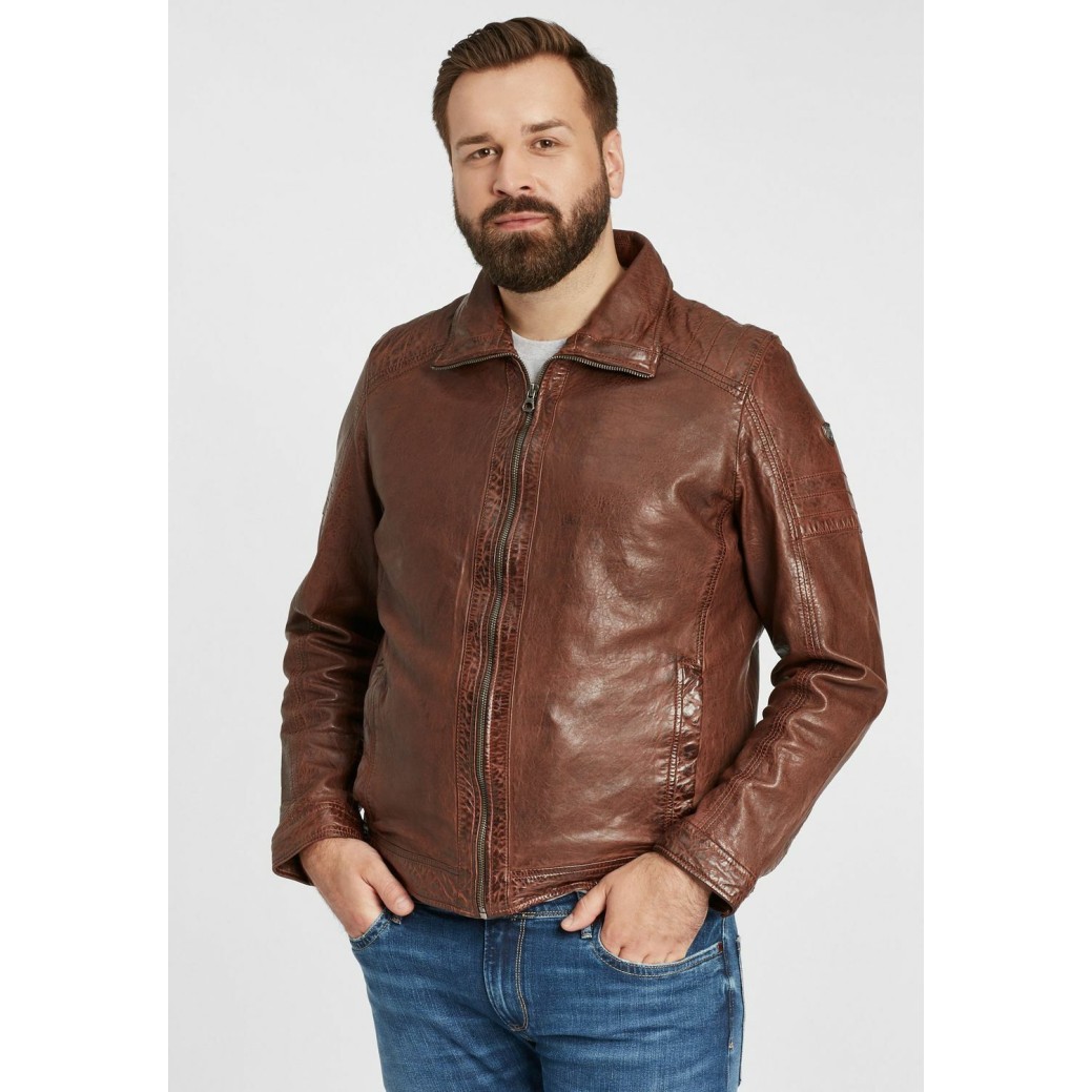 Geaca de Piele Barbati Gipsy Castanie GBCairo CF LAORV – IMBRACAMINTE