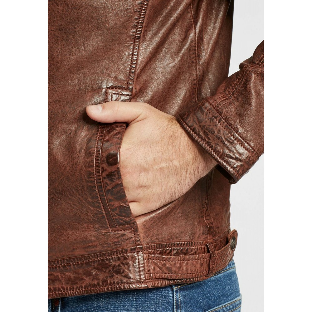Geaca de Piele Barbati Gipsy Castanie GBCairo CF LAORV Geaca de Piele Barbati Gipsy Castanie GBCairo CF LAORV - readytowear.ro