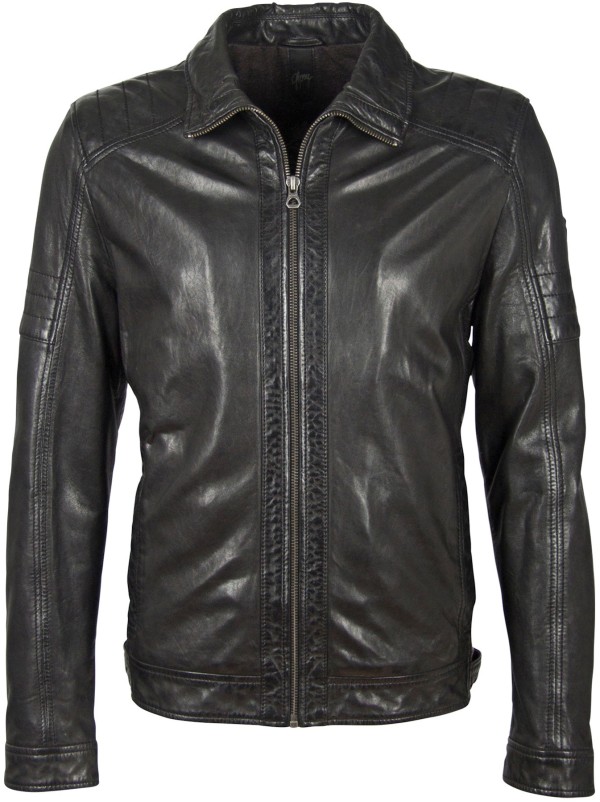 Geaca de Piele Naturala Barbati Gipsy Neagra GBCairo STUV – IMBRACAMINTE — fotografia 1