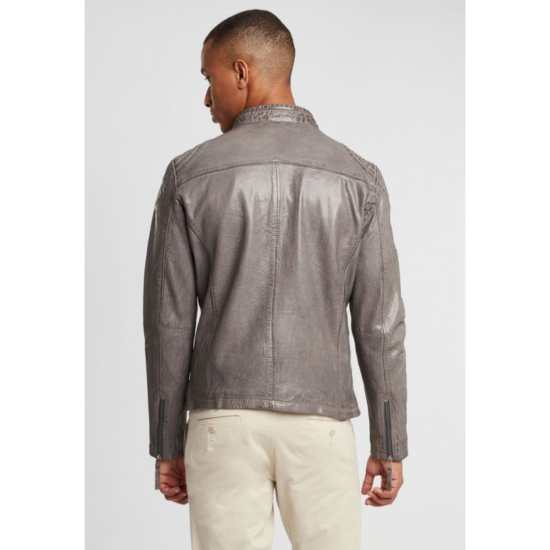 Geaca de Piele Barbati Gipsy Grafit Deschis GBChap LARIV – IMBRACAMINTE