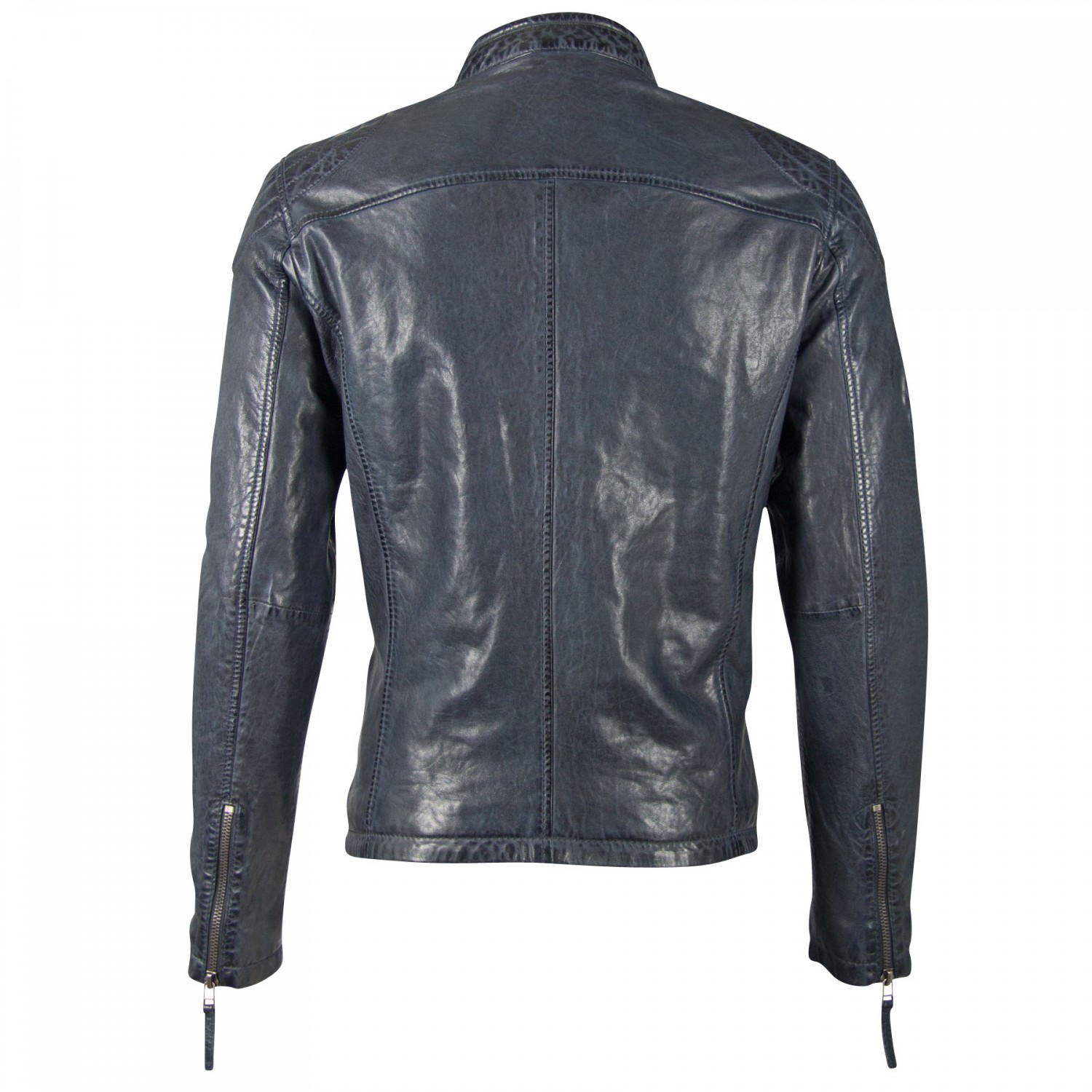 Geaca de Piele Naturala Barbati Gipsy Bleumarin GBChap LARIV – IMBRACAMINTE