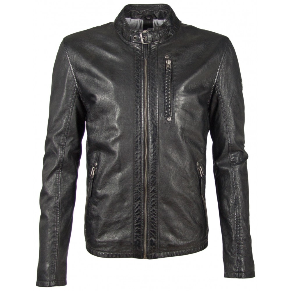 Geaca de Piele Naturala Barbati Gipsy Neagra GBCodey LEGV Geaca de Piele Naturala Barbati Gipsy Neagra GBCodey LEGV - readytowear.ro
