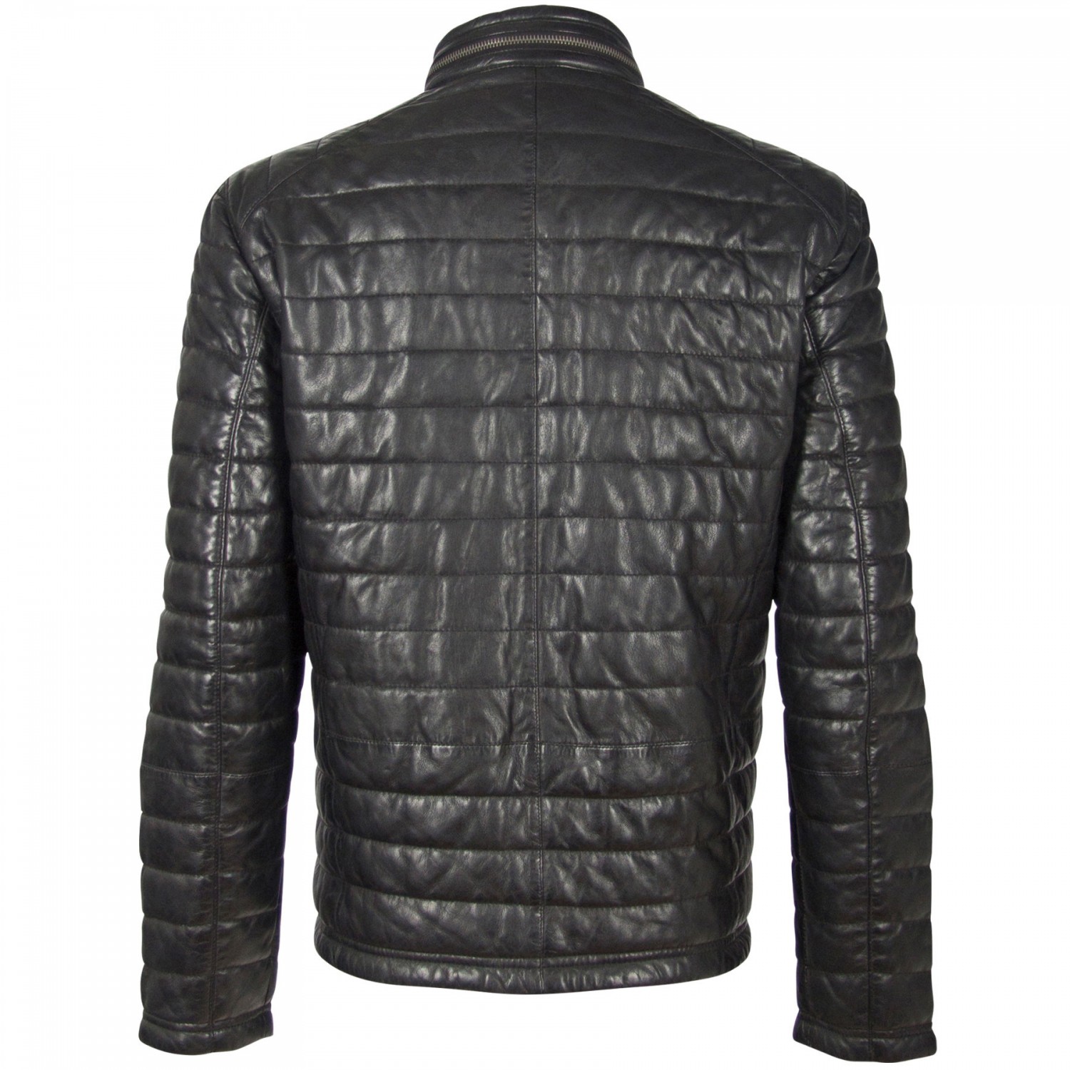 Geaca de Piele Naturala Barbati Gipsy Neagra GBComrie LACEV W – IMBRACAMINTE