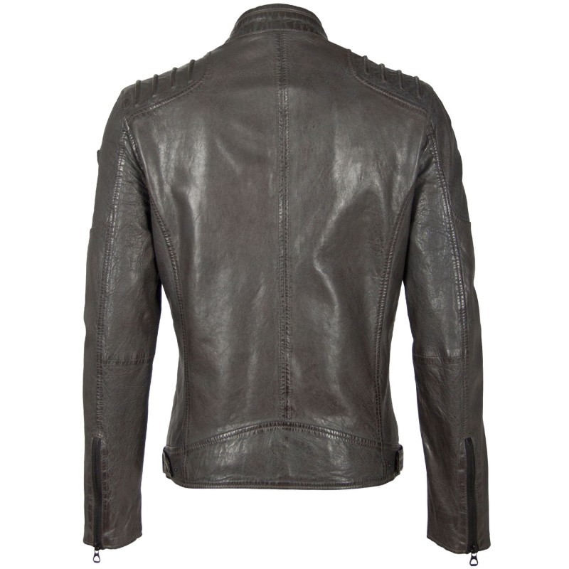 Geaca de Piele Naturala Barbati Gipsy Antracit GBCoulby LATEV – IMBRACAMINTE