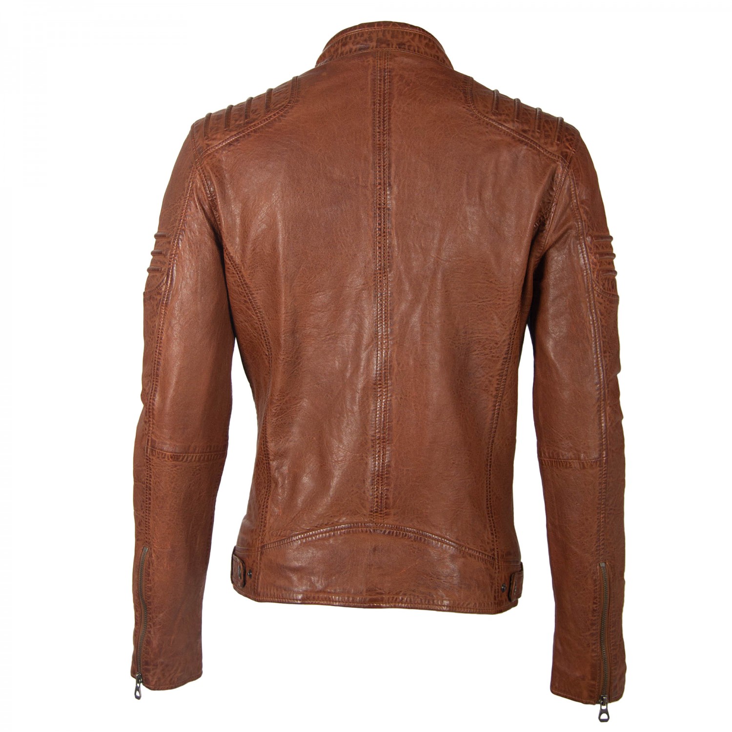 Geaca de Piele Naturala Barbati Gipsy Coniac GBCoulby LATEV – IMBRACAMINTE