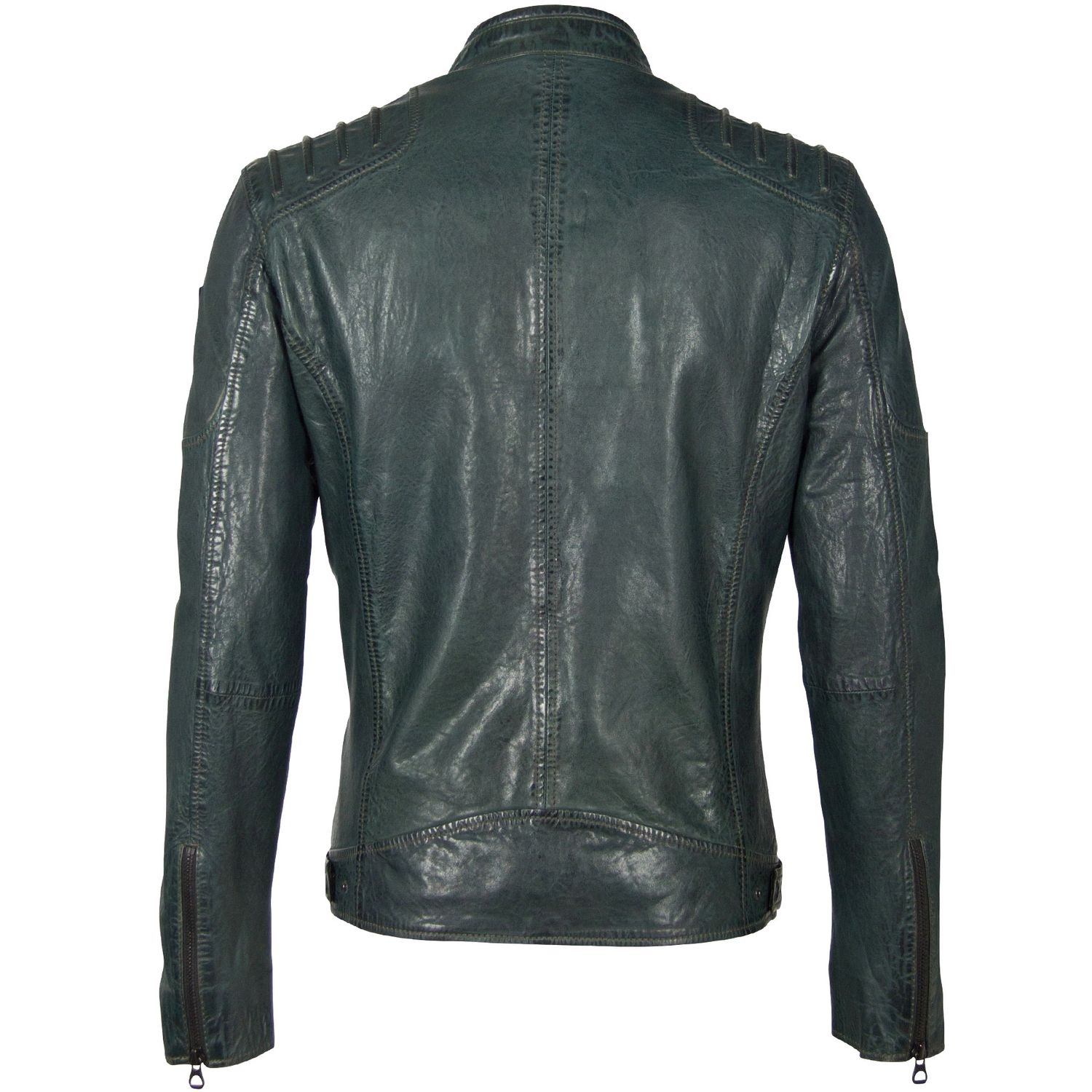 Geaca de Piele Naturala Barbati Gipsy Verde Inchis GBCoulby LATEV – IMBRACAMINTE