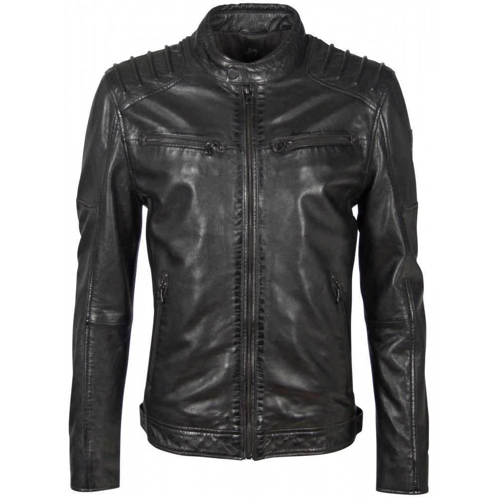 Geaca de Piele Naturala Barbati Gipsy Neagra GBCoulby LATEV Geaca de Piele Naturala Barbati Gipsy Neagra GBCoulby LATEV - readytowear.ro