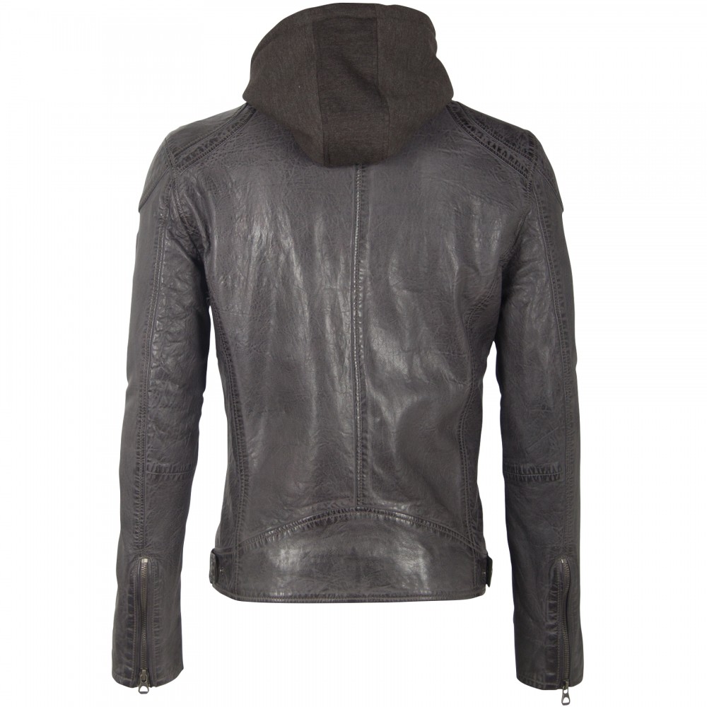 Geaca de Piele Barbati Gipsy Antracit GBDarni LSAV Geaca de Piele Barbati Gipsy Antracit GBDarni LSAV - readytowear.ro