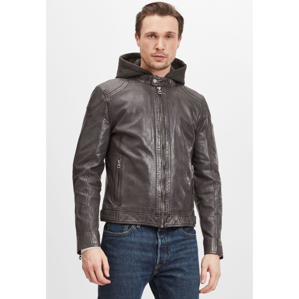 Geaca de Piele Barbati Gipsy Antracit GBDarni LSAV Geaca de Piele Barbati Gipsy Antracit GBDarni LSAV - readytowear.ro
