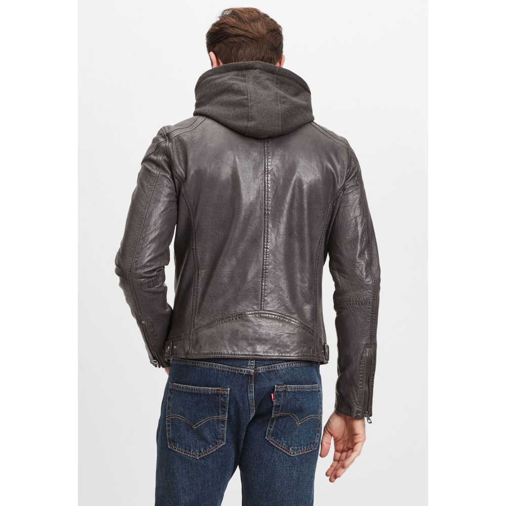 Geaca de Piele Barbati Gipsy Antracit GBDarni LSAV Geaca de Piele Barbati Gipsy Antracit GBDarni LSAV - readytowear.ro