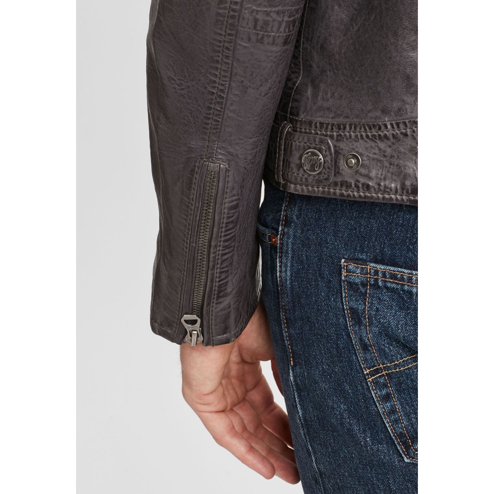 Geaca de Piele Barbati Gipsy Antracit GBDarni LSAV Geaca de Piele Barbati Gipsy Antracit GBDarni LSAV - readytowear.ro