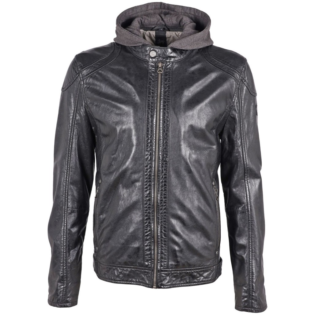 Geaca de Piele Barbati Gipsy Neagra GBDarni – IMBRACAMINTE