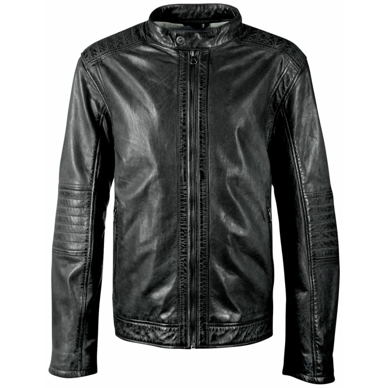 Geaca de Piele Barbati Gipsy Neagra GBDavin – IMBRACAMINTE