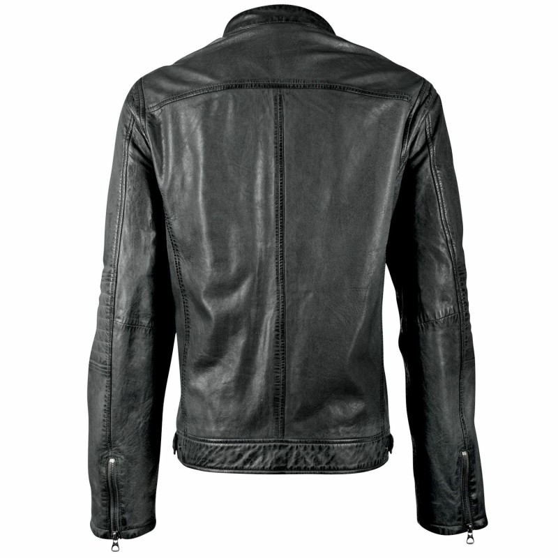 Geaca de Piele Barbati Gipsy Neagra GBDavin – IMBRACAMINTE