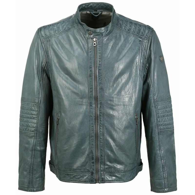 Geaca de Piele Barbati Gipsy Albastru Denim GBDavin – IMBRACAMINTE Geaca de Piele Barbati Gipsy Albastru Denim GBDavin – IMBRACAMINTE