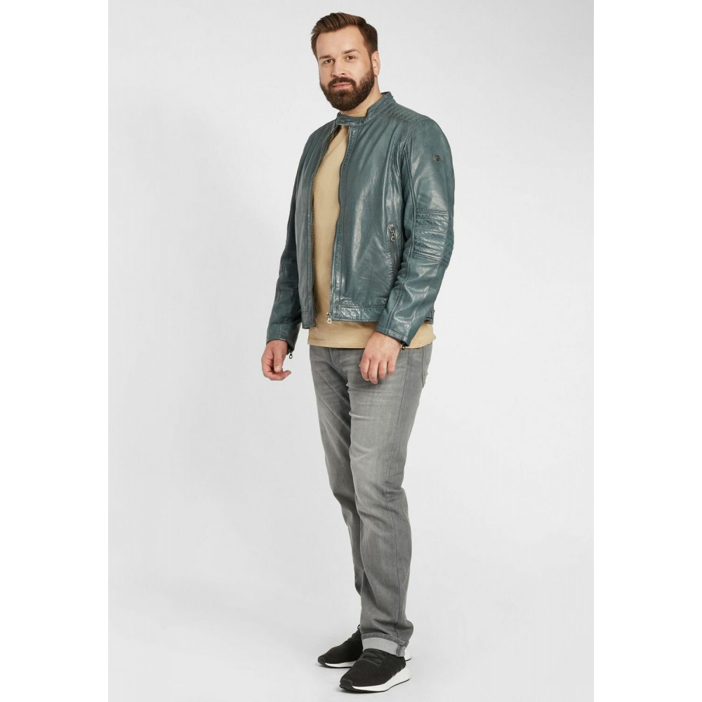 Geaca de Piele Barbati Gipsy Albastru Denim GBDavin CF NSLVV geci de piele - readytowear.ro