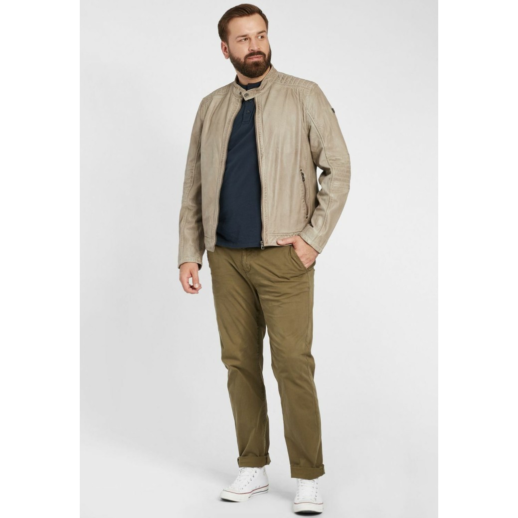 Geaca de Piele Barbati Gipsy Gri GBDavin CF NSLVV – IMBRACAMINTE