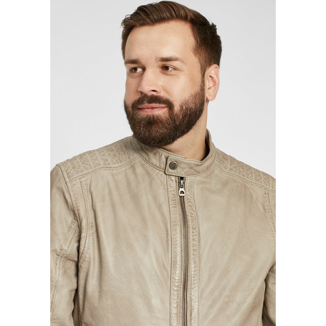 Geaca de Piele Barbati Gipsy Gri GBDavin CF NSLVV – IMBRACAMINTE