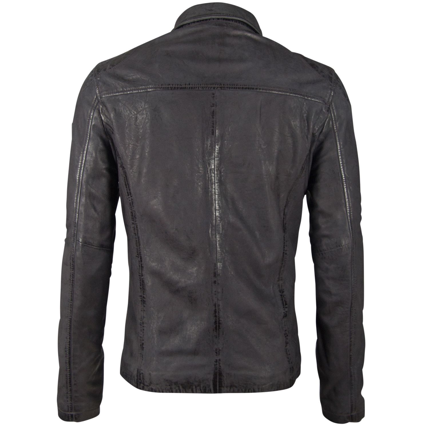 Geaca de Piele Naturala Barbati Gipsy Antracit GBDavis S21 SF LASIV – IMBRACAMINTE