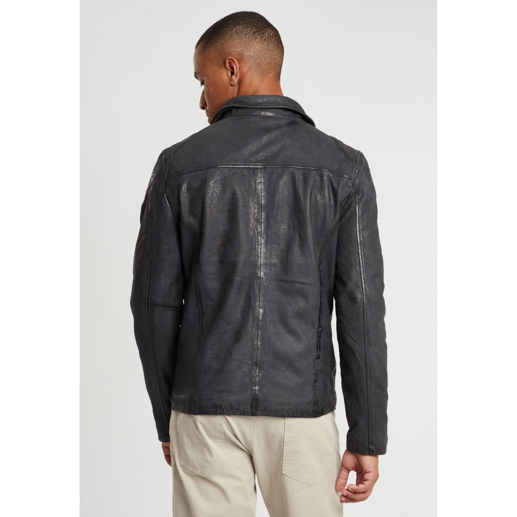 Geaca de Piele Naturala Barbati Gipsy Antracit GBDavis S21 SF LASIV – IMBRACAMINTE