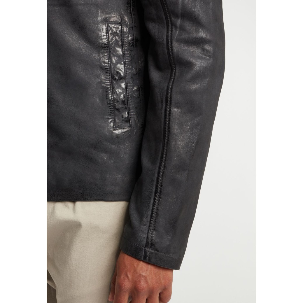 Geaca de Piele Naturala Barbati Gipsy Antracit GBDavis S21 SF LASIV – IMBRACAMINTE